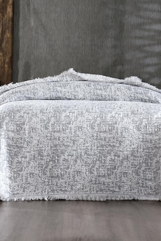 Puffy Pamuk Çift Kişilik Tek Battaniye 200x220 Gri Gri
