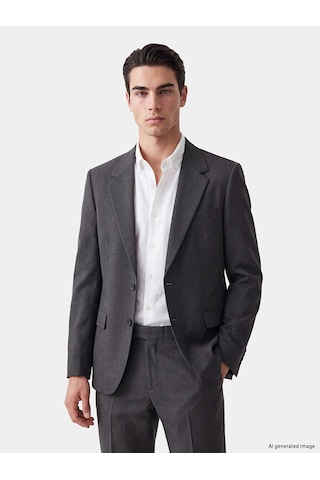 Lcw Busıness Antrasit Slim Fit Erkek Blazer Ceket