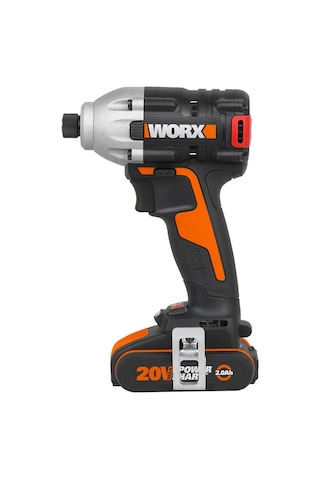 Worx WX261 20 V 2.0 Ah Li-ion Çift Akülü 260nm Kömürsüz Profesyonel Darbeli Tornavida