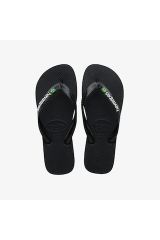 Havaianas Brasil Logo Erkek Siyah Terlik 4110850 Siyah