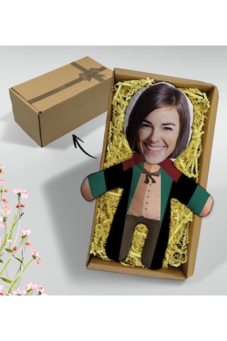 Bk Gift Hediye Kutusunda Kişiye Özel Fotoğraflı Kadın Avukat Tasarımlı Bebek Yastık, Arkadaşa Hediye, Sevgiliye Hediye, Doğum Günü Hediyesi