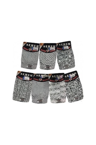 Seher Yıldızı Erkek Desenli Boxer 007 - 9 Adet 001