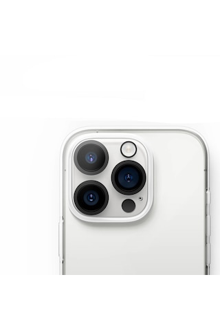 Apple Uyumlu iPhone 16 Pro 3D Kamera Camı Lens Koruyucu Şeffaf Al3403