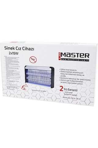 2 Ledli Sinek Öldürücü Cız Cihazı 30wyapışkanlı 47.5x9x5x29cm100m2 Etkinlik Alanı Mtr-2x15y