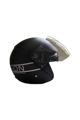 Beon B217 Çenesiz Vizörlü Açık Yazlık Kask Gri - Mat Siyah