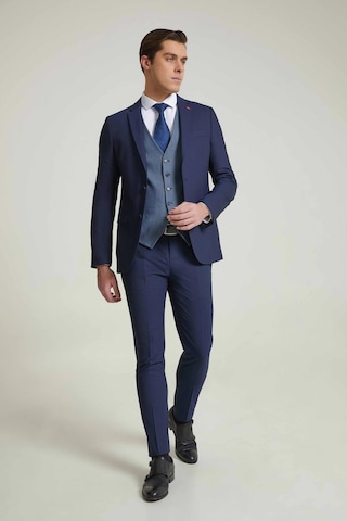 D's Damat Slim Fit Lacivert Armürlü Takim Elbise Kombinli 3efy5kmbn0571 Lacivert