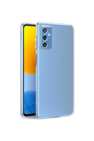 Samsung Galaxy Uyumlu M52 Kılıf Ultra Ince Esnek Süper Silikon 0.3mm R91346:şeffaf