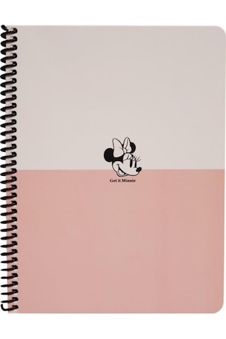 Keskin Color Disney Get İt Minnie Çizgili Defter 16.5X22.5 80 Yap Bej - Pembe