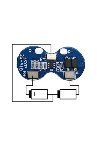 2s 4a Lityum Batarya Bms Koruma Kartı 18650 Lityum Lion Pil Akü 2s 7.4v 4a Bms Protection Board