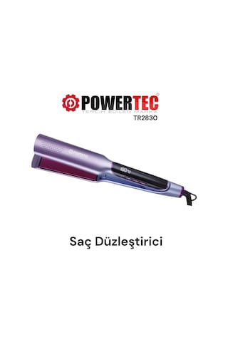 Powertec TR-501 Profesyonel Saç Kurutma Makines Pembe + TR-2830 Iontech Saç Düzleştirici