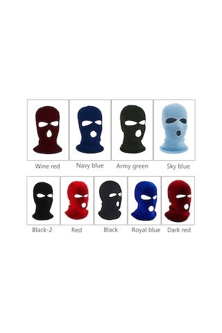 Geeksen Kış Outdoor Sporlar İçin Isınabilir Yüz Maskesi - Tri-kaçıklı, Nefes Alabilir, Bisiklet/skayak Kullanıma Uygun Mavi Gök Mavisi