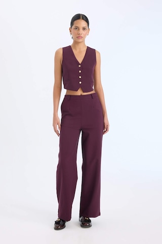 DeFacto Regular Fit V Yaka Blazer Yelek E2364AX24AUBR238 Bordo