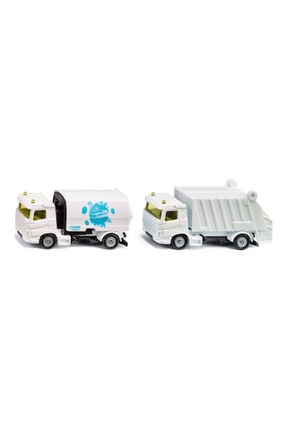 Siku Municipal Set Road Sweeper + Garbage Truck 1687 Çok Renkli
