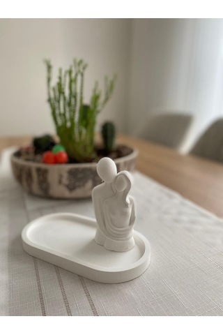 Bernami Vazo Pinterest Art Dekoratif Biblo Sarılan Çift Ve Sunum Tabağı 2'li Set Diğer
