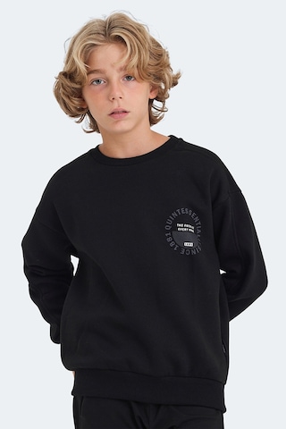 Slazenger Lone 2 Li Set Unisex Çocuk Siyah - Koyu Gri Sweatshırt