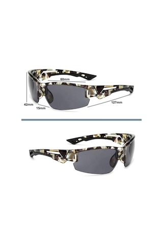 Omeniv Kamuflaj Gözlük Güneş Gözlüğü Gri Lens Sportif Outdoor
