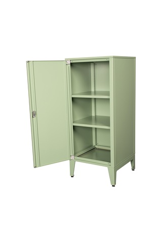 Alfafonet Ziglat Serisi Kilitli Metal Home Office Dolabı Metal Kapaklı Yeşil Ral 6018 450x1050x450 Mm