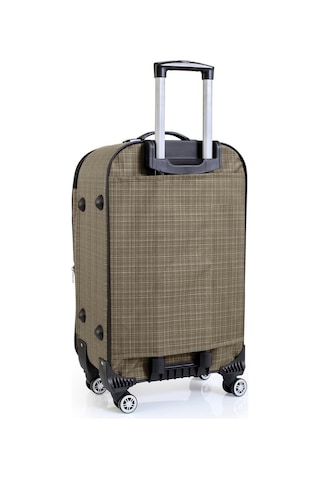 Gedox Orta Boy 4 Teker Kumaş Valiz Bej 1081 Bej