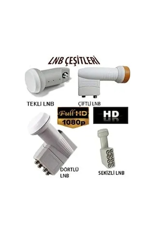 Technozi 4k Ultra Hd Universal Lnb Tekli Full Hd Çanak Anten Uydu Alıcı Başlığı