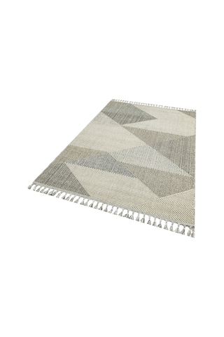 Soho Sh 08 Grey Multy Hav Vermeyen Özel Ipler Ile Üretilen Etnik Örgü Desenlere Sahip Makine Halısı