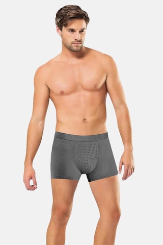 Anıt 4 Adet Erkek Bambu Likralı Boxer 1284 Çok Renkli