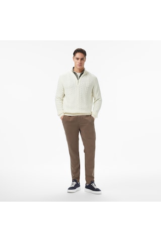 Nautica Erkek Krem Classic Fit Kazak Desenli S57227t Krem