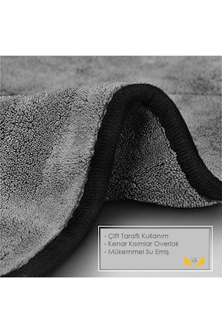 Mikrofiber Oto Kurulama Ve Temizlik Havlusu 40cmx40cm, 3 Adet, 440gsm