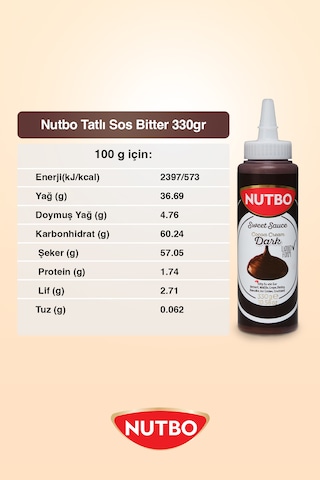Tatlı Sos Bitter- Waffle& Krep& Pankek& Churros& San Sebastian& Kruvasan& Dondurma Sos 330 Gr