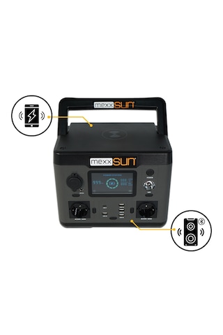 Mexxsun Power Station 540 Wh Lityum Batarya 500 W Çıkış Gücü Taşınabilir Protatif Güç İstasyonu