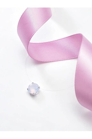 Lapshov 925 Ayar Gümüş Tel Üzerinde Bebek Kolye 160523480 Açık Pembe