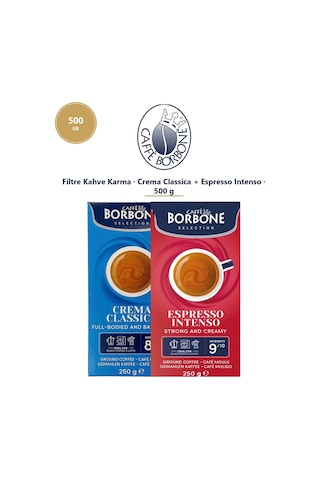 Caffe Borbone Classica Ve Intenso 250 Gr Öğütülmüş Filtre Kahve - İkili Avantaj Paketi