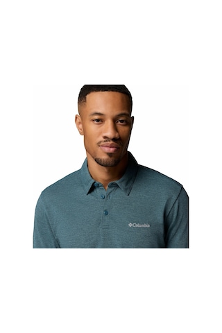 Columbia Am2996 Havercamp Pique Polo Erkek T-shirt-32725 Mavi