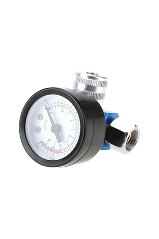 Ximistore9 Pnömatik Boya Spreyi G1/4" Telli Basınç Regülatörü - 0-10bar 0-150psı Gerçek Zamanlı Basınç Kontrolü Aracı