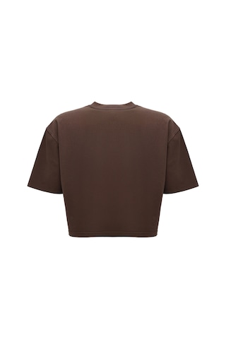Reebok Sally Tee Kahverengi Kadın Kısa Kol T-shirt 000000000102690242 Kahverengi