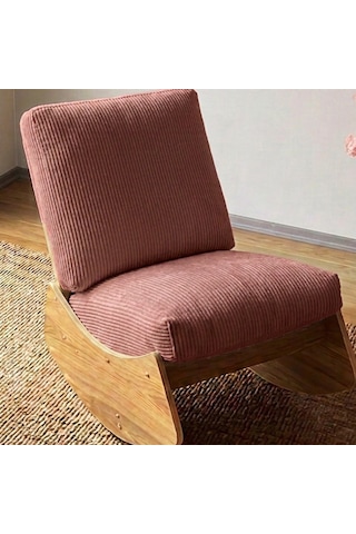 Comfort Sallanır Koltuk Tv Koltuğu Sallanan Berjer Sandalye Gül Kurusu
