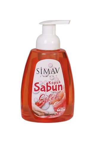 Simav Termal Sulu Çilek Özlü Köpük Sabun Seti 5 L + 500 ML