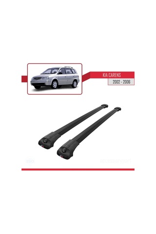 Kia Carens 2002-2006 Arası İle Uyumlu Ace-1 Ara Atkı Tavan Barı Siyah