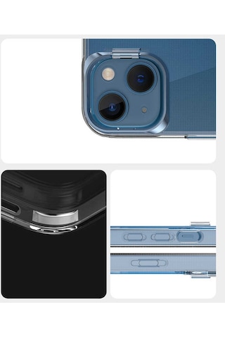 Apple Uyumlu iPhone 13 Kılıf Zore Skuba Kapak Gold