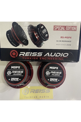 Reıss Audıo Rs-M5Px 13Cm Midrange 250Wat 100Rms İki Adet