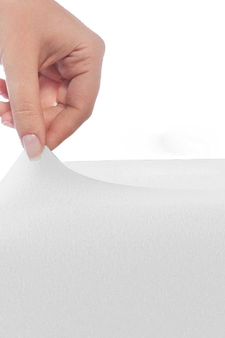 Çift Kişilik Düz Penye %100 Pamuklu Lastikli Çarşaf 160x200 Newsheet Beyaz Diğer