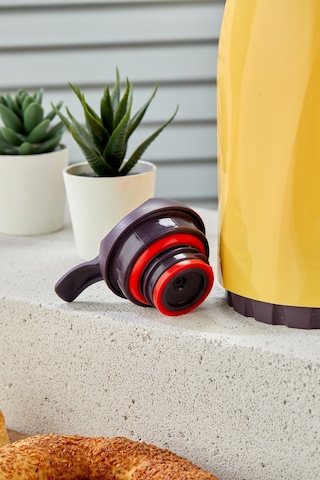 Spring 1,3 Litre Özel Cam Termos Ev Ve Piknik Termosu Sarı