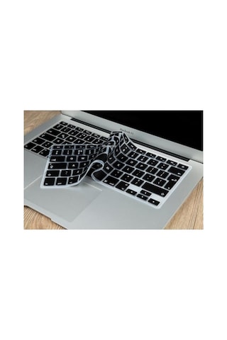 Macbook Klavye Koruyucu Uk Iso Ters L Enter Air 13 A1369/a1466 & Pro A1278/a1425/a1502/a1286/a1398 Uyumlu Avrupa İngilizce İnce Silikon Siyah