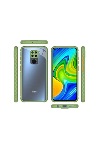 Xiaomi Redmi Note 9 Kilif ??Zore Kaff Kapak-Siyah 525316327