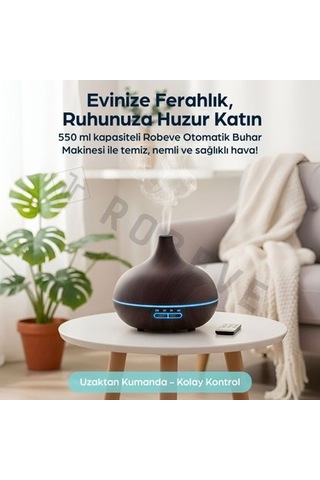 Otomatik Hava Nemlendirici Buhar Makinesi, 550 Ml Kapasiteli