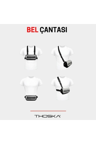 Thoska Bel Çantası Siyah Siyah