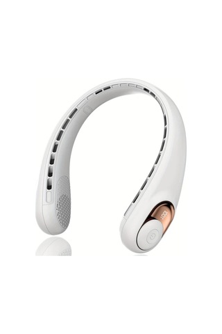 Xuweiwei Beyaz Usb C Boyun Fanı Led Göstergeli 3 Ayarlı Hız Ultra Sessiz Uzun Ömürlü Pil Taşınabilir Fan