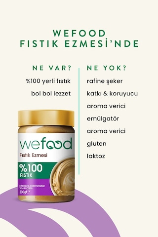 Wefood %100 Fıstık Ezmesi 300 gr