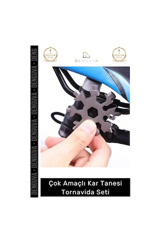 Tornavida Çok Amaçlı Paslanmaz Çelik Kompakt Fonksiyonel Pratik Kar Tanesi Tornavida Seti 18 İn 1