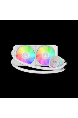 Gamdıas Aura Gl240 V2 Wh, White Edition, 240mm, Rgb, 2 Fanlı,cpu Sıvı Soğutma