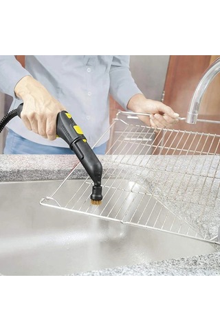 Siyah-8pcs Karcher Uyumlu Buhar Motoru Aksesuarları İçin Uygun Sc1 Sc2 Sc3 Sc4 Sc5 Buharlı Fırça Kafası